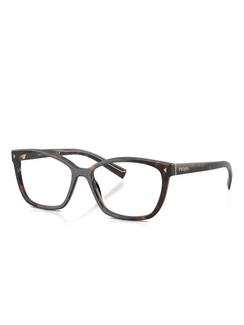 Prada Eyewear tortoiseshell-pattern glasses - Brown - zdjęcie produktu nr 2