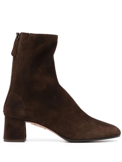 Aquazzura Saint Honore 50mm suede boots - Brown - zdjęcie produktu nr 1