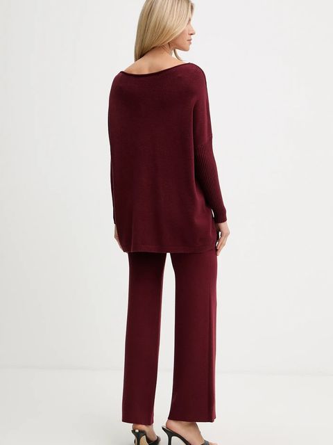 Haveone dres damski kolor bordowy HNC-P001