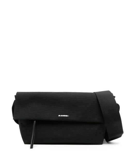 Jil Sander medium Utility canvas shoulder bag - Black