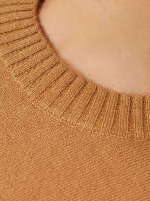 Yves Salomon round-neck sweater - Brown