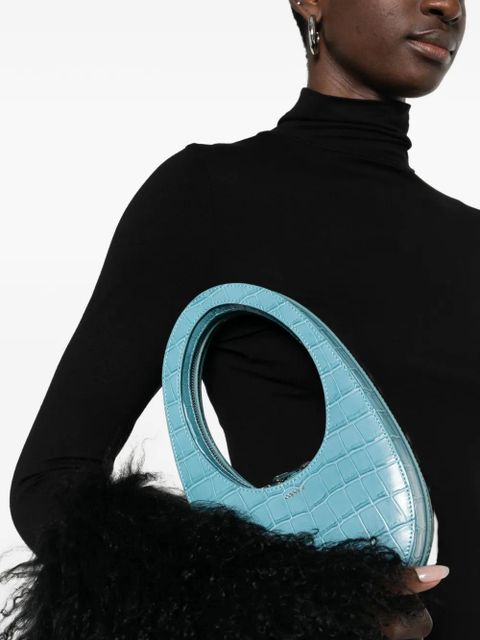 Coperni mini croc-effect zip tote bag - Blue - zdjęcie produktu nr 2