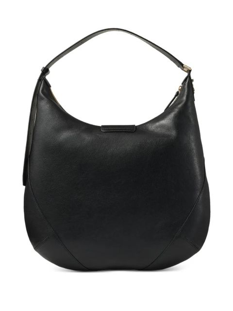 Jimmy Choo logo-print shoulder bag - Black