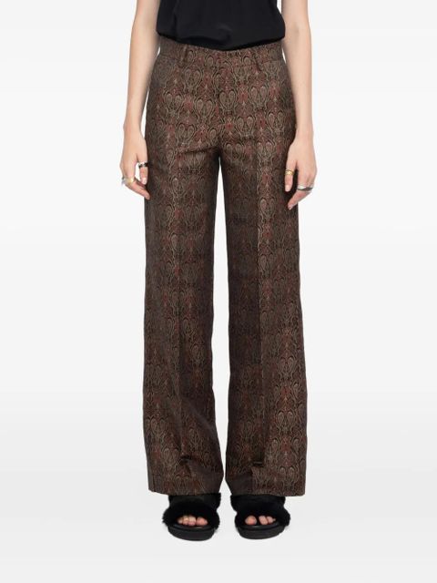 Zadig&Voltaire PAnol paisley-pattern trousers - Black