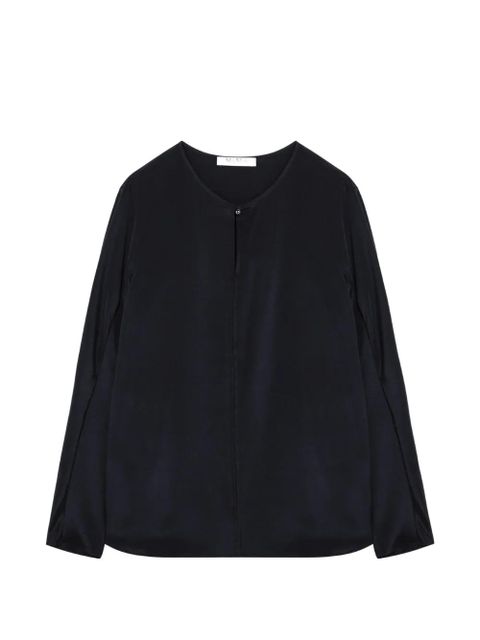 Max Mara crêpe de chine blouse - Blue - zdjęcie produktu nr 1