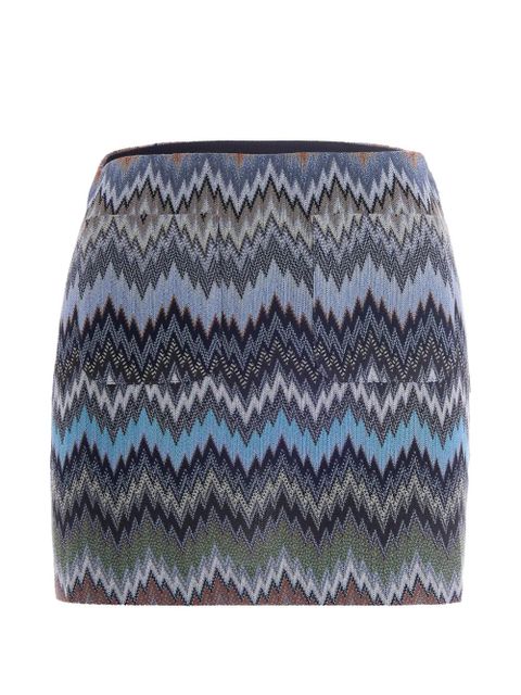 Missoni chevron mini skirt - Blue - zdjęcie produktu nr 2