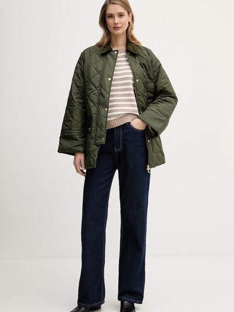 Barbour sweter z domieszką kaszmiru Rosie damski kolor beżowy LKN1725