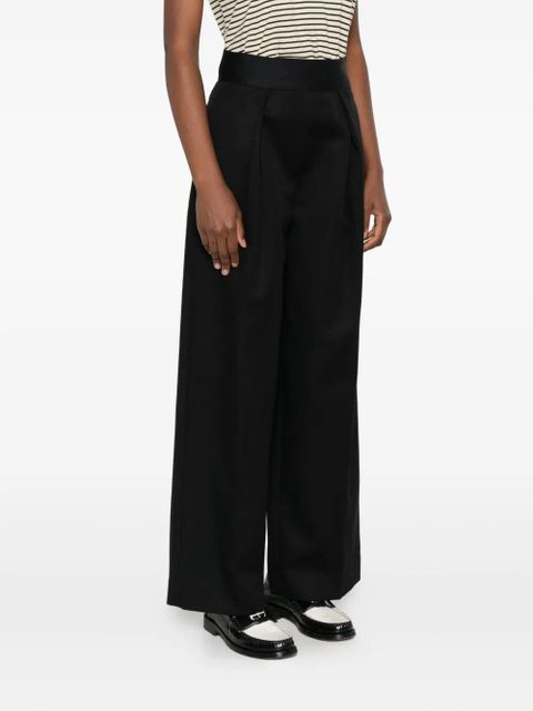 SANDRO pleated-front trousers - Black