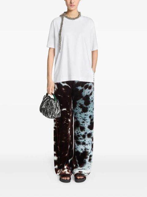 DRIES VAN NOTEN button-embellishment cotton T-shirt - White - zdjęcie produktu nr 2