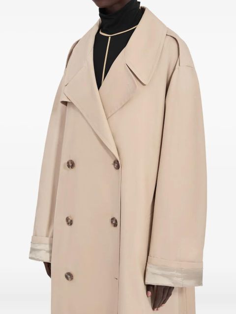 MM6 Maison Margiela double-breasted belted trench coat - Neutrals