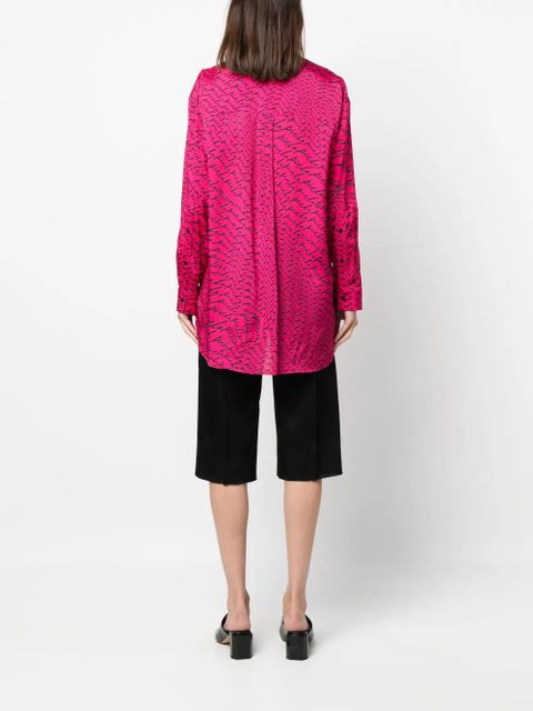 PINKO logo-print long-sleeve shirt - zdjęcie produktu nr 2