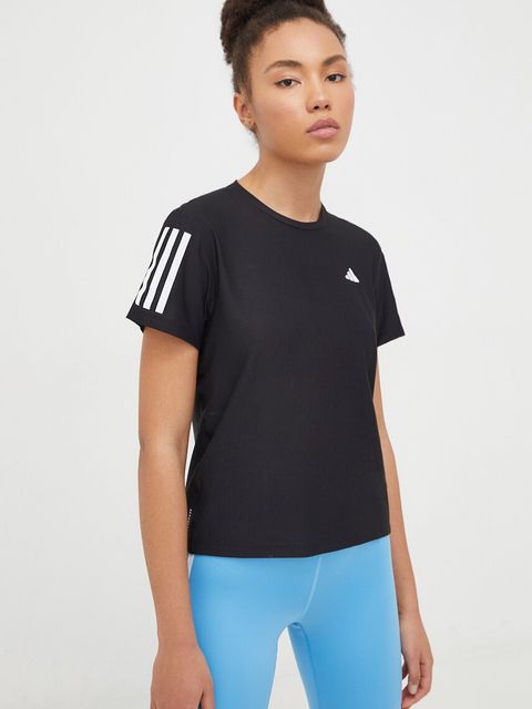 adidas Performance t-shirt do biegania Own The Run kolor czarny IN2961