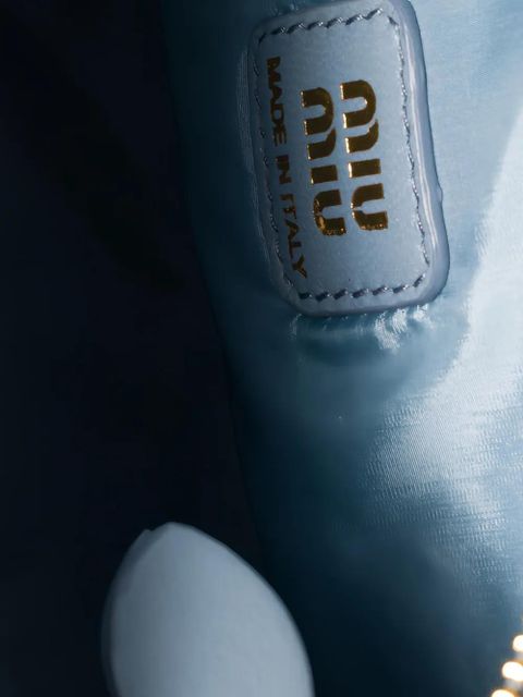 Miu Miu gabardine ribbon mini bag - Blue - zdjęcie produktu nr 2