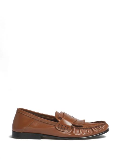 Marni fringe logo loafers - Brown - zdjęcie produktu nr 1