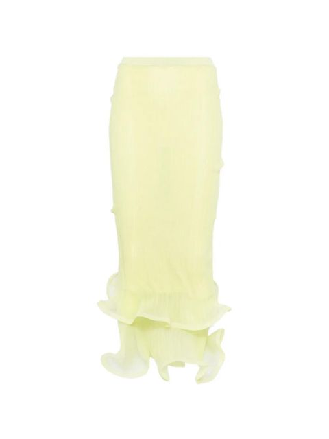 Simkhai Kelso ruffled maxi skirt - Yellow - zdjęcie produktu nr 1
