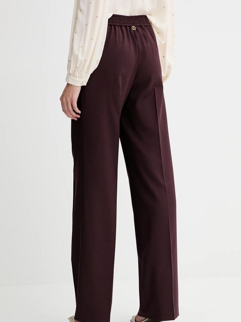 Twinset spodnie z dodatkiem wełny