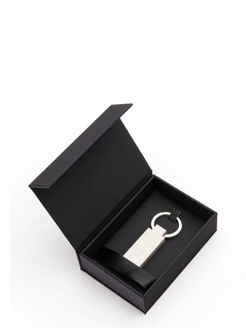 BOSS brelok do kluczy Edge Iconic White kolor biały