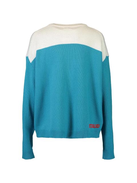 STAUD Reyavsequin shark sweater - Blue - zdjęcie produktu nr 2