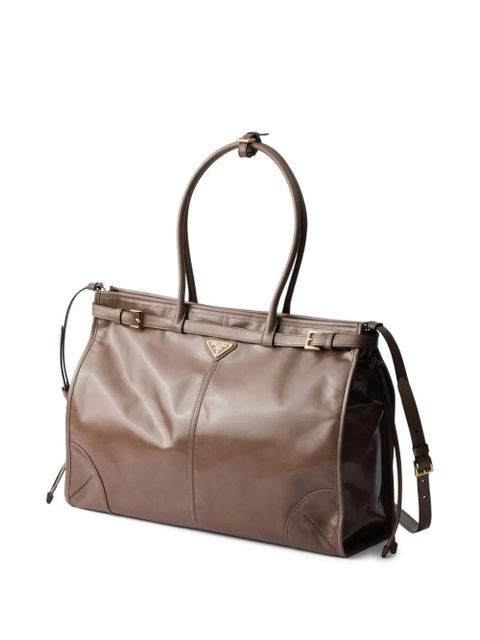 Prada Bonnie leather tote bag - Brown