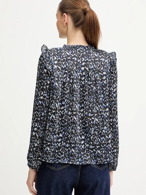 Morgan bluzka damska kolor niebieski wzorzysta OGRAPHY - zdjęcie produktu nr 2
