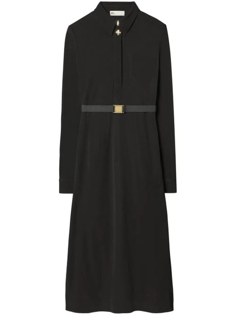 Tory Burch belted jersey shirt dress - Black - zdjęcie produktu nr 1