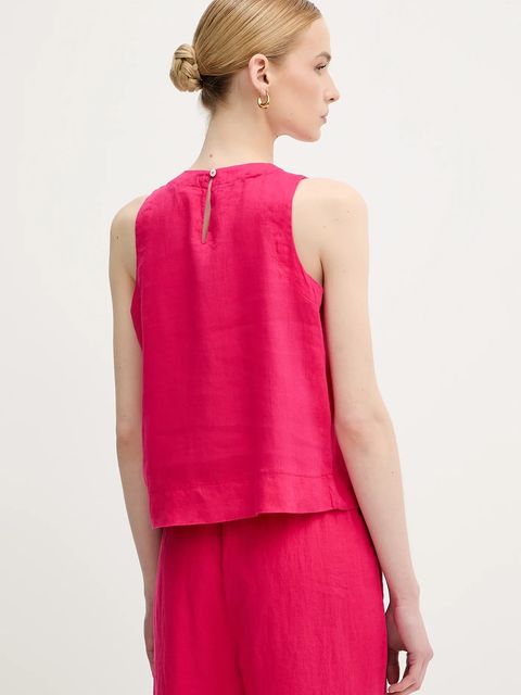 United Colors of Benetton bluzka lniana