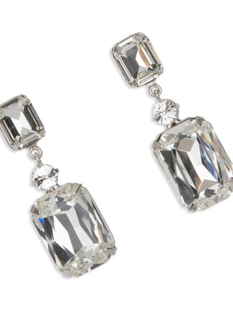 Jennifer Behr Justine crystal-embellished earrings - Silver - zdjęcie produktu nr 2