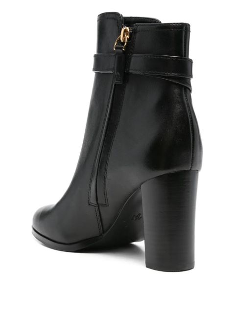 Lauren Ralph Lauren 80mm buckle-strap block-heel boots - Black - zdjęcie produktu nr 2