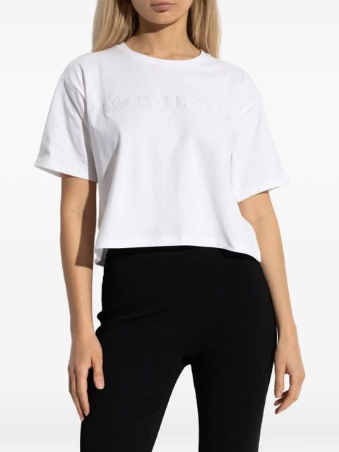 Michael Kors embroidered-logo t-shirt - White