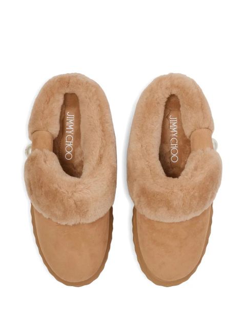 Jimmy Choo Diamond Maxi slippers - Brown