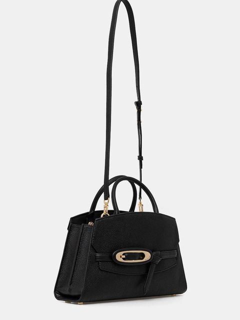 MICHAEL Michael Kors torebka skórzana kolor czarny 30F5GQ8S6L