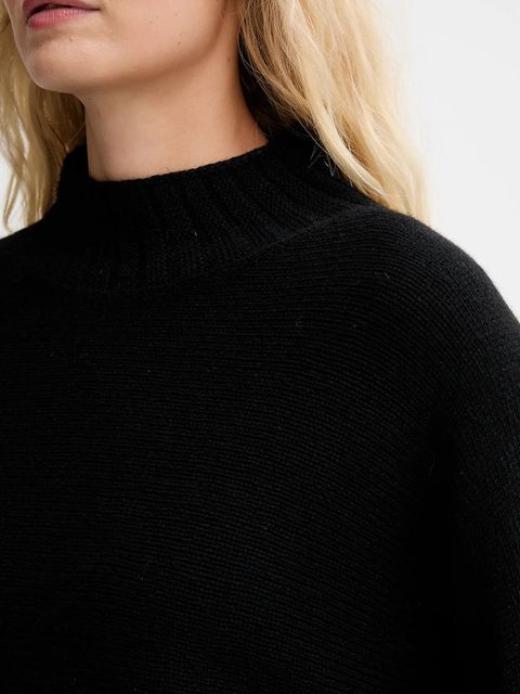 Twinset sweter z dodatkiem wełny damski kolor czarny lekki 252TT3353