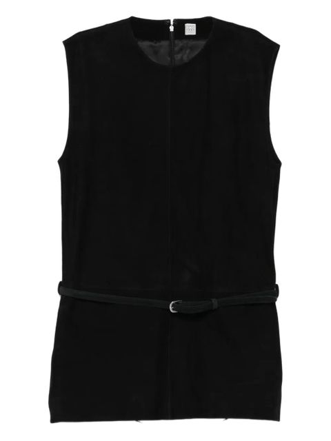 TOTEME belted suede top - Black - zdjęcie produktu nr 1
