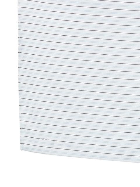 TOTEME striped silk scarf - Blue - zdjęcie produktu nr 2