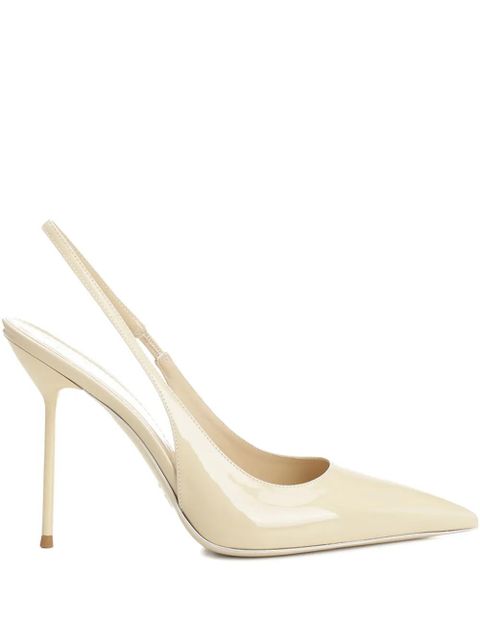 Paris Texas 105mm Lidia slingback pointed-toe pumps - Neutrals - zdjęcie produktu nr 1