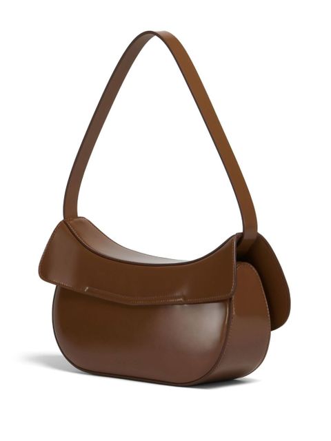 Marni leather shoulder bag - Brown