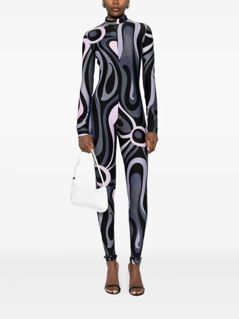 PUCCI high neck abstract-print jumpsuit - Black - zdjęcie produktu nr 2
