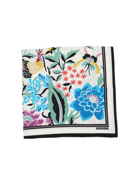 Missoni floral-print scarf - White - zdjęcie produktu nr 2
