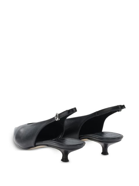 Aeyde Camila pointed slingback heeled pumps - Black