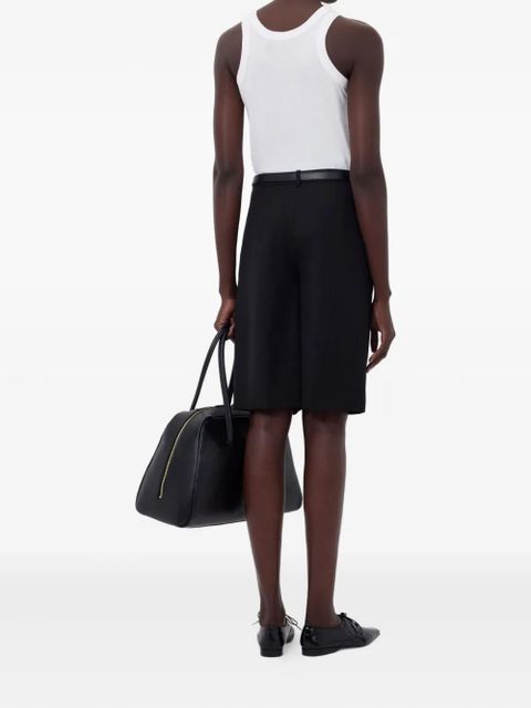 LouLou de Saison pleated wool shorts - Black