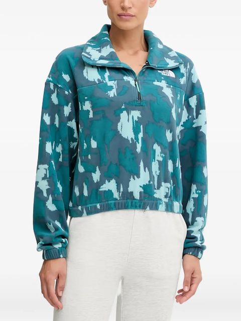 The North Face half-zip patterned sweatshirt - Blue - zdjęcie produktu nr 1