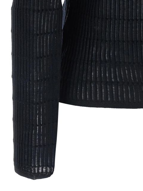 Max Mara ribbed boat-neck sweater - Blue