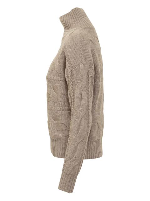 Max Mara cable-knit high-neck knitwear - Neutrals - zdjęcie produktu nr 2