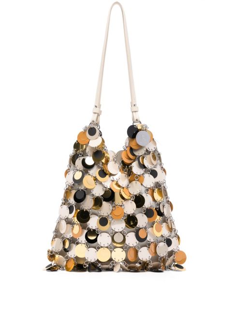 Rabanne sequinned shoulder bag - Neutrals - zdjęcie produktu nr 1