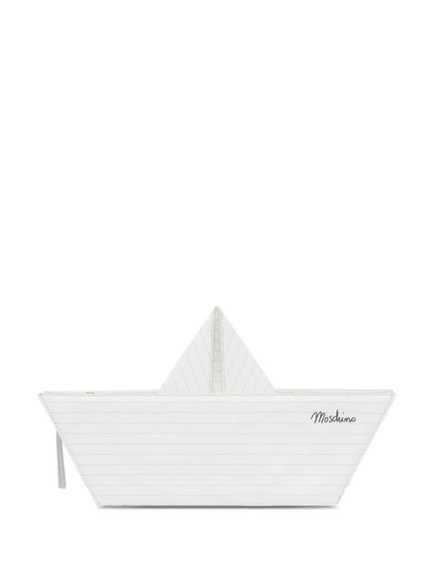 Moschino boat-motif clutch bag - White - zdjęcie produktu nr 1