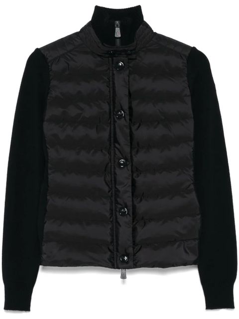 Moncler Grenoble padded cardigan - Black - zdjęcie produktu nr 1