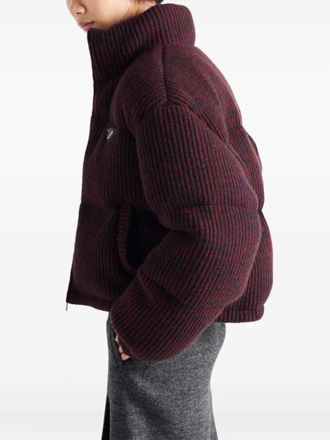 Prada ribbed padded jacket - Red - zdjęcie produktu nr 2