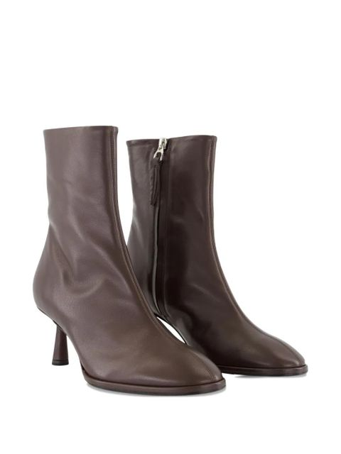 Aeyde 65mm Dorothy leather ankle boots - Brown - zdjęcie produktu nr 2