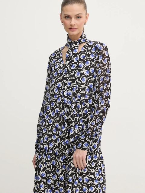 DIANE VON FURSTENBERG sukienka kolor czarny mini rozkloszowana DVFDL4S045 - zdjęcie produktu nr 2