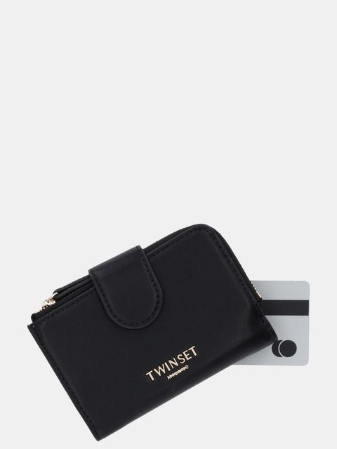 Twinset portfel damski kolor czarny 252TL8014 - zdjęcie produktu nr 2